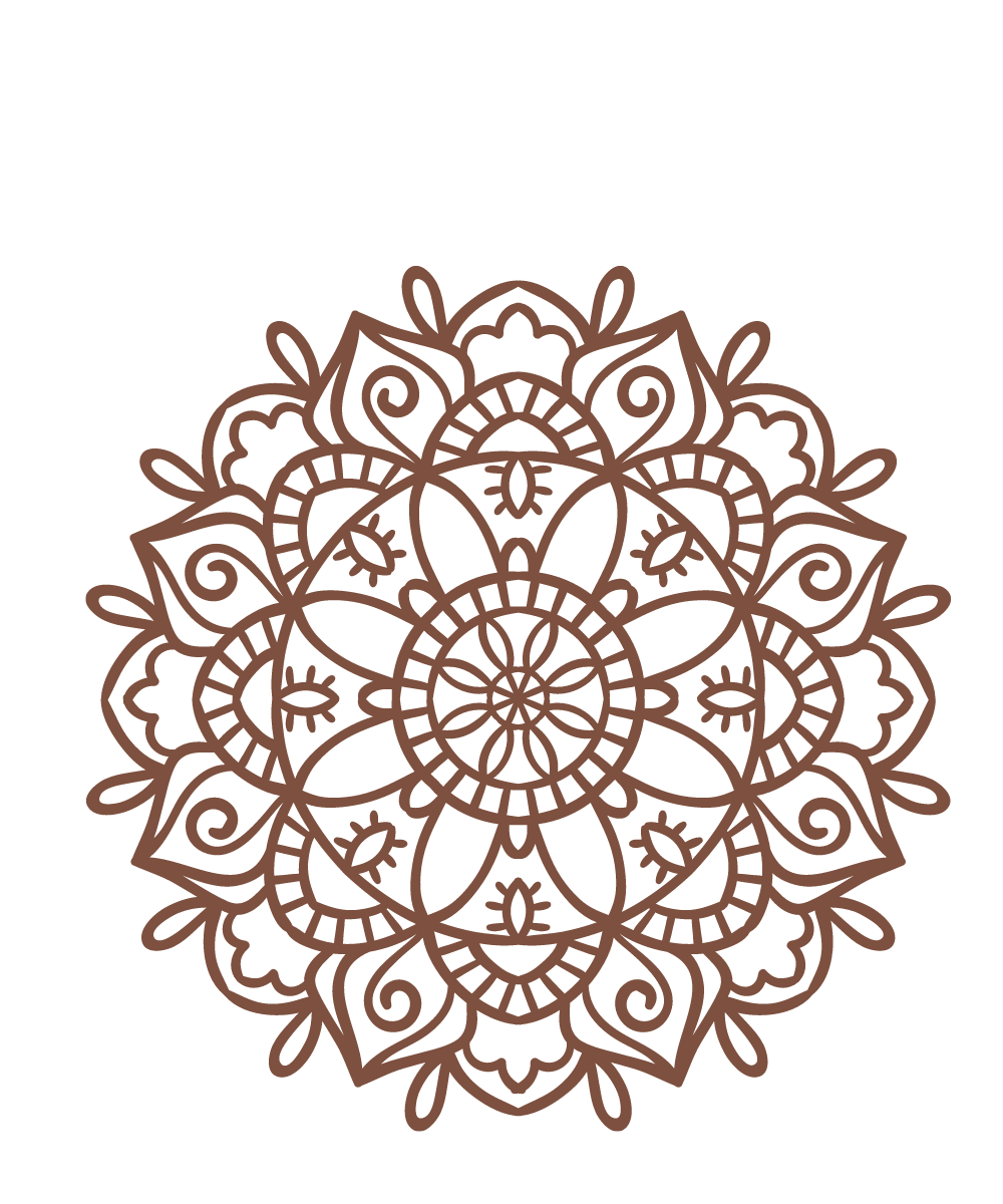 brownmandalafrontpage brown yoga mandala